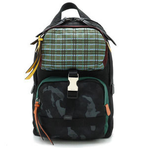 Prada Tessuto Body Bag - Nylon Leather Check Camo Nero Black